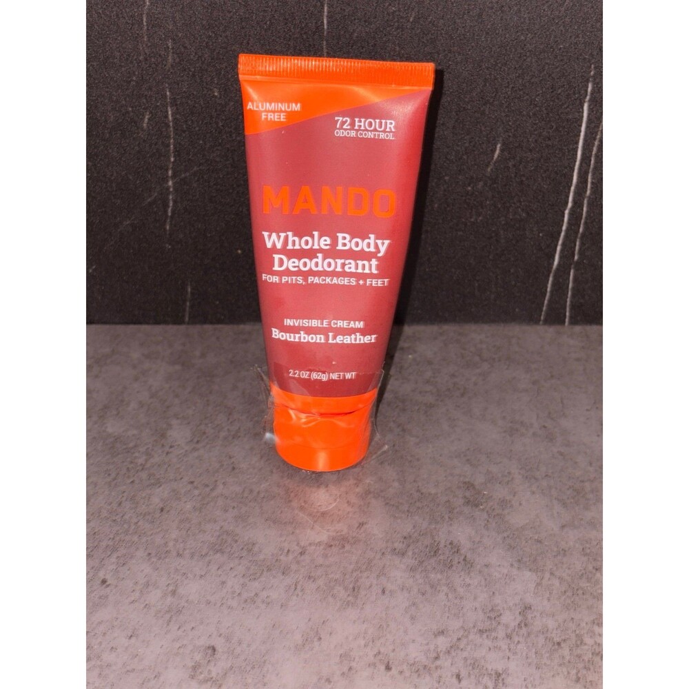 Mando whole Body Deodorant Burbon Leather NEW unused 2.2 oz